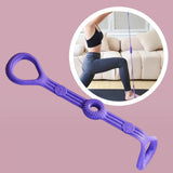Maxbell Yoga Strap Chest Expander Training Elastic Ropes Improving Flexibility Purple