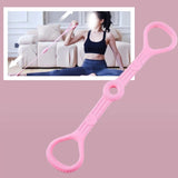 Maxbell Yoga Strap Chest Expander Training Elastic Ropes Improving Flexibility Pink