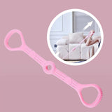 Maxbell Yoga Strap Chest Expander Training Elastic Ropes Improving Flexibility Pink