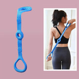Maxbell Yoga Strap Chest Expander Training Elastic Ropes Improving Flexibility Blue