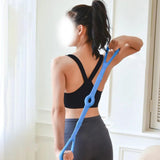 Maxbell Yoga Strap Chest Expander Training Elastic Ropes Improving Flexibility Blue