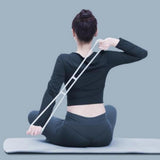 Maxbell Elastic Resistance Band Arm Back Shoulder Stretching Band for Pilates Home