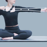 Maxbell Elastic Resistance Band Arm Back Shoulder Stretching Band for Pilates Home