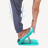 Maxbell Slant Board Foot Calf Stretcher with Elastic Rope Fitness for Heel Hamstring Green
