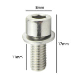 Maxbell Bike Water Bottle Cage Bolt M5 Hex Bolt Socket Tapping Screw with Washer