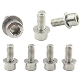 Maxbell Bike Water Bottle Cage Bolt M5 Hex Bolt Socket Tapping Screw with Washer