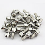 Maxbell Bike Water Bottle Cage Bolt M5 Hex Bolt Socket Tapping Screw with Washer