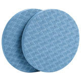 Maxbell Anti Slip Small Round Knee Pad Yoga Mats 2 Pieces Portable for Gym Exercise Blue