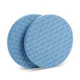 Maxbell Anti Slip Small Round Knee Pad Yoga Mats 2 Pieces Portable for Gym Exercise Blue