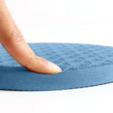 Maxbell Anti Slip Small Round Knee Pad Yoga Mats 2 Pieces Portable for Gym Exercise Blue