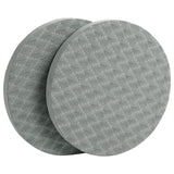 Maxbell Anti Slip Small Round Knee Pad Yoga Mats 2 Pieces Portable for Gym Exercise Gray