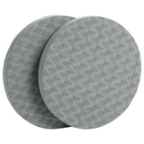 Maxbell Anti Slip Small Round Knee Pad Yoga Mats 2 Pieces Portable for Gym Exercise Gray