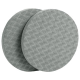 Maxbell Anti Slip Small Round Knee Pad Yoga Mats 2 Pieces Portable for Gym Exercise Gray