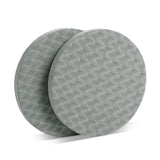 Maxbell Anti Slip Small Round Knee Pad Yoga Mats 2 Pieces Portable for Gym Exercise Gray