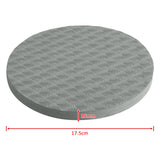 Maxbell Anti Slip Small Round Knee Pad Yoga Mats 2 Pieces Portable for Gym Exercise Gray