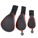 Maxbell 3Pcs/Set Golf Club head cover Set Golf Club Headcovers Set Long Neck Mesh Red