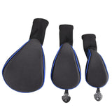 Maxbell 3Pcs/Set Golf Club head cover Set Golf Club Headcovers Set Long Neck Mesh Blue