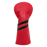 Maxbell 3x Golf Wood Head Cover Headcover with Interchangeable Number Tag Protector Red