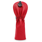Maxbell 3x Golf Wood Head Cover Headcover with Interchangeable Number Tag Protector Red