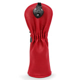 Maxbell 3x Golf Wood Head Cover Headcover with Interchangeable Number Tag Protector Red