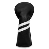 Maxbell 3x Golf Wood Head Cover Headcover with Interchangeable Number Tag Protector Black