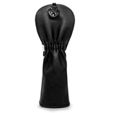 Maxbell 3x Golf Wood Head Cover Headcover with Interchangeable Number Tag Protector Black