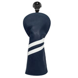 Maxbell 3x Golf Wood Head Cover Headcover with Interchangeable Number Tag Protector Dark Blue
