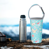 Maxbell Neoprene Insulated Cup Sleeves Cup Holder Cover for Outdoor Activities Light Blue Cat