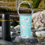 Maxbell Neoprene Insulated Cup Sleeves Cup Holder Cover for Outdoor Activities Light Blue Cat