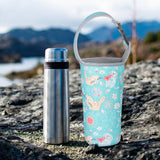 Maxbell Neoprene Insulated Cup Sleeves Cup Holder Cover for Outdoor Activities Light Blue Cat