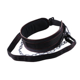 Maxbell Thick Weight Lifting Belt with Metal Chain Exercise with Buckle for Pull up