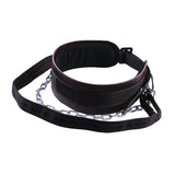 Maxbell Thick Weight Lifting Belt with Metal Chain Exercise with Buckle for Pull up