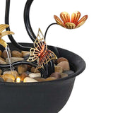 Maxbell Tabletop Fountain Waterscape 3 Tiers for Zen Meditation Relaxing Living Room