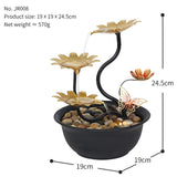 Maxbell Tabletop Fountain Waterscape 3 Tiers for Zen Meditation Relaxing Living Room