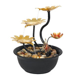 Maxbell Tabletop Fountain Waterscape 3 Tiers for Zen Meditation Relaxing Living Room