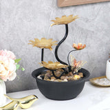 Maxbell Tabletop Fountain Waterscape 3 Tiers for Zen Meditation Relaxing Living Room
