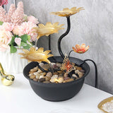 Maxbell Tabletop Fountain Waterscape 3 Tiers for Zen Meditation Relaxing Living Room
