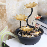 Maxbell Tabletop Fountain Waterscape 3 Tiers for Zen Meditation Relaxing Living Room