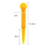 Maxbell Foldable Golf Tee Upgrade Sport Training Accessories for Golfing Practice yellow