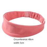 Maxbell Sweatband Elastic Anti Slip Breathable Outdoor Headband for Tennis Pink