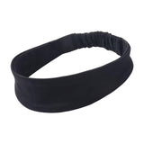 Maxbell Sweatband Elastic Anti Slip Breathable Outdoor Headband for Tennis Black