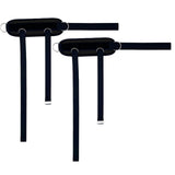 Maxbell Portable Ankle Straps Leg Glute Workouts for Weight Lifting Bodybuilding Gym Black 2pcs