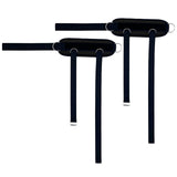 Maxbell Portable Ankle Straps Leg Glute Workouts for Weight Lifting Bodybuilding Gym Black 2pcs