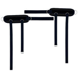 Maxbell Portable Ankle Straps Leg Glute Workouts for Weight Lifting Bodybuilding Gym Black 2pcs