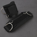 Maxbell Portable Ankle Straps Leg Glute Workouts for Weight Lifting Bodybuilding Gym Black 2pcs