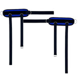 Maxbell Portable Ankle Straps Leg Glute Workouts for Weight Lifting Bodybuilding Gym Blue 2pcs