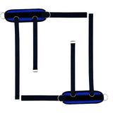 Maxbell Portable Ankle Straps Leg Glute Workouts for Weight Lifting Bodybuilding Gym Blue 2pcs