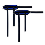 Maxbell Portable Ankle Straps Leg Glute Workouts for Weight Lifting Bodybuilding Gym Blue 2pcs