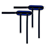 Maxbell Portable Ankle Straps Leg Glute Workouts for Weight Lifting Bodybuilding Gym Blue 2pcs