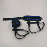 Maxbell Portable Ankle Straps Leg Glute Workouts for Weight Lifting Bodybuilding Gym Blue 2pcs